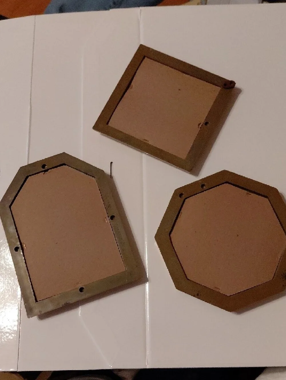 Home Interiors Gold Decorative Wall Mirror Trio
